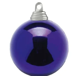 DecoWoerner Bolas De Navidad>Bolas De Navidad Púrpura, Brillantes, De Plástico Ignífugo, De 6 Cm De Diámetro - 24 Unidades.
