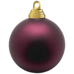 DecoWoerner Bolas De Navidad>Bolas De Navidad Oscuro, Mate, De Plástico Ignífugo, 6 Cm Ø - 24 Piezas