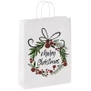 DecoWoerner Bolsas De Regalo Y Bolsas Portátiles>Bolsa De Papel Bayas De Navidad 35 X 26 X 12 Cm