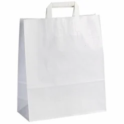 DecoWoerner Bolsas De Regalo Y Bolsas Portátiles>Bolsa De Papel, Blanca, Tamaño 3: 42 X 32 + 14 Cm