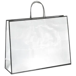 DecoWoerner Bolsas De Regalo Y Bolsas Portátiles>Bolsa De Papel "Coco" Blanca 30 X 40 Cm 25 Piezas, 155 Gr/m²
