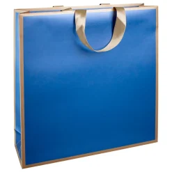 DecoWoerner Bolsas De Regalo Y Bolsas Portátiles>Bolsa De Papel "Metálica" 35 X 35 X 13 Cm Y Oro 10 Piezas