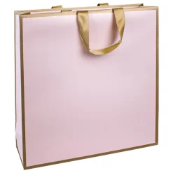 DecoWoerner Bolsas De Regalo Y Bolsas Portátiles>Bolsa De Papel "Metálica" 35 X 35 X 13 Cm Y Oro 10 Piezas