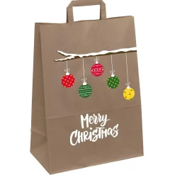 DecoWoerner Bolsas De Regalo Y Bolsas Portátiles>Bolsa De Papel Rama De Navidad