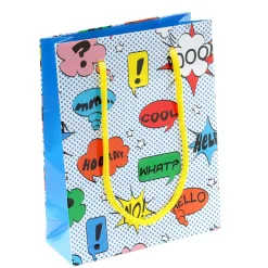 DecoWoerner Bolsas De Regalo Y Bolsas Portátiles>Bolsa De Regalo "Comic", 20 X 16 Cm