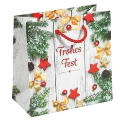 DecoWoerner Bolsas De Regalo Y Bolsas Portátiles>Bolsa De Regalo "Fiesta Feliz" 28 X 28 Cm 25 Piezas