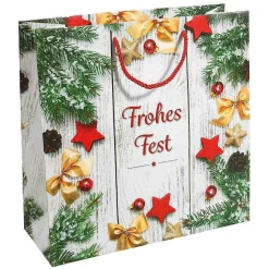 DecoWoerner Bolsas De Regalo Y Bolsas Portátiles>Bolsa De Regalo "Fiesta Feliz" 36 X 36 Cm 25 Piezas