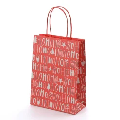 DecoWoerner Bolsas De Regalo Y Bolsas Portátiles>Bolsa De Regalo HoHoHo 18 X 24 X 8 Cm Juego De 10