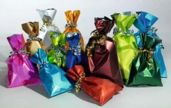 DecoWoerner Bolsitas Con Cordón>Bolsa De Regalo, Mate, Color Claro, 15 X 25 Cm