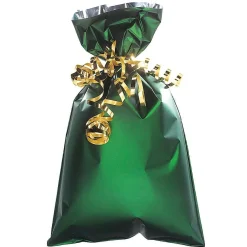 DecoWoerner Bolsitas Con Cordón>Bolsa De Regalo, Tono Mate, Color Oscuro, 20 X 35 Cm