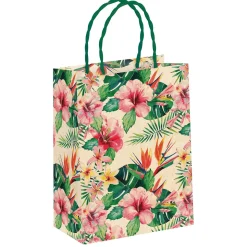 DecoWoerner Bolsas De Regalo Y Bolsas Portátiles>Bolsa De Regalo "Tropic" 22 X 31 X 10 Cm 10pcs.