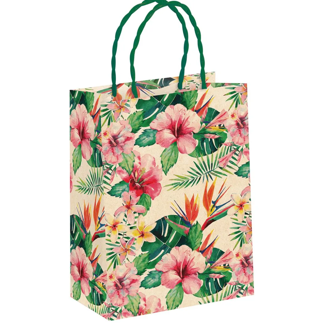 DecoWoerner Bolsas De Regalo Y Bolsas Portátiles>Bolsa De Regalo "Tropic" 22 X 31 X 10 Cm 10pcs.
