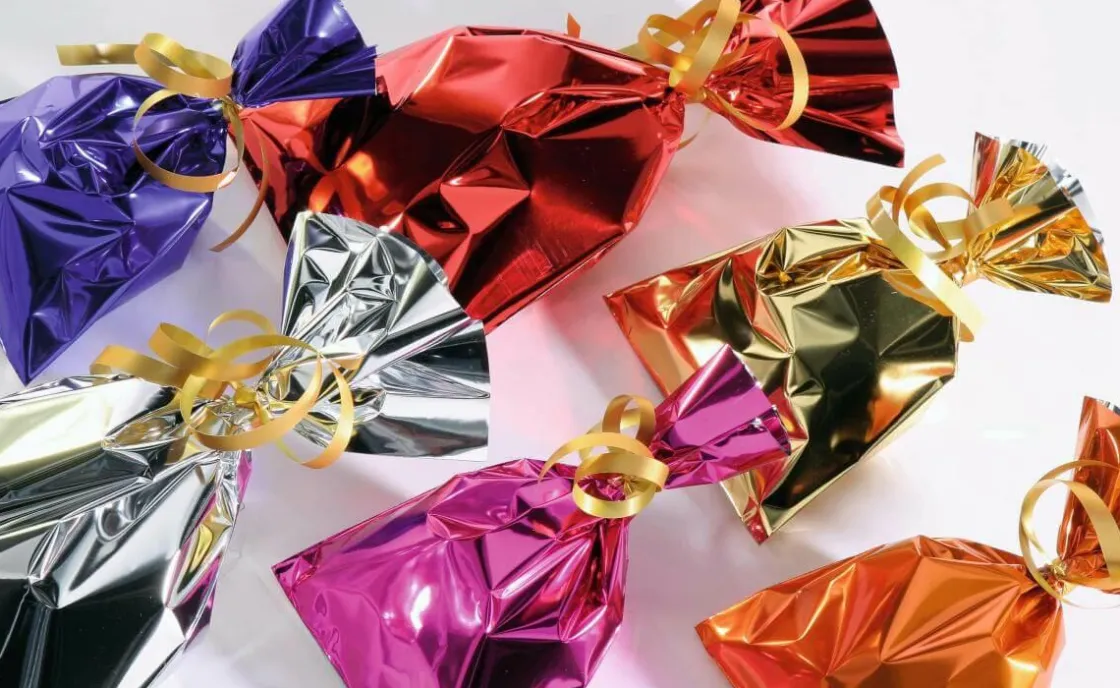 DecoWoerner Bolsitas Con Cordón>Bolsa De Regalos, Brillante, , 15 X 25 Cm