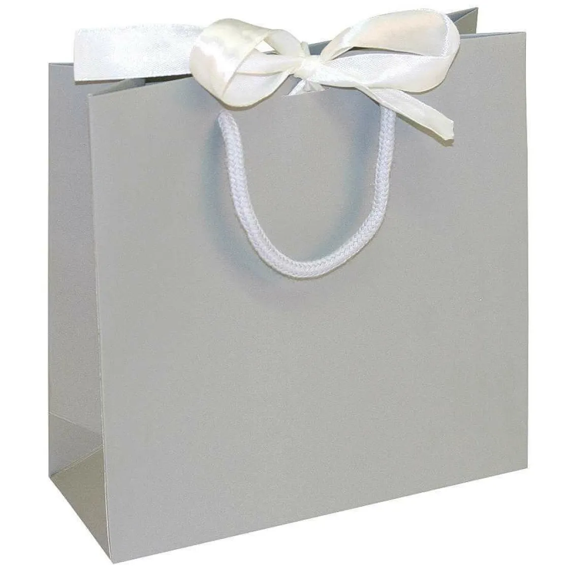 DecoWoerner Bolsas De Regalo Y Bolsas Portátiles>Bolsas De Regalo, 20 X 20 X 8 Cm, 25 Piezas, 200 G/ M², Con Lazo De Raso A Juego