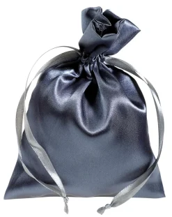 DecoWoerner Bolsitas Con Cordón>Bolsas De Satén 18 Cm, 30 Unidades, Antracita