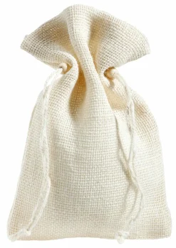 DecoWoerner Bolsitas Con Cordón>Bolsita De Yute, 22 Cm, Crema