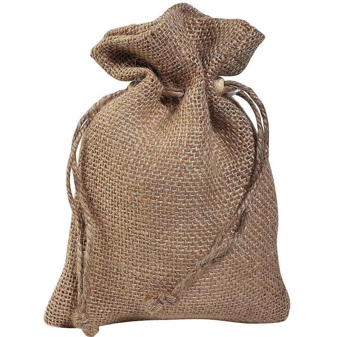 DecoWoerner Bolsitas Con Cordón>Bolsita De Yute, 18 Cm, Natural