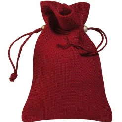 DecoWoerner Bolsitas Con Cordón>Bolsita De Yute, 18 Cm,
