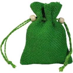 DecoWoerner Bolsitas Con Cordón>Bolsita De Yute, 10 Cm,