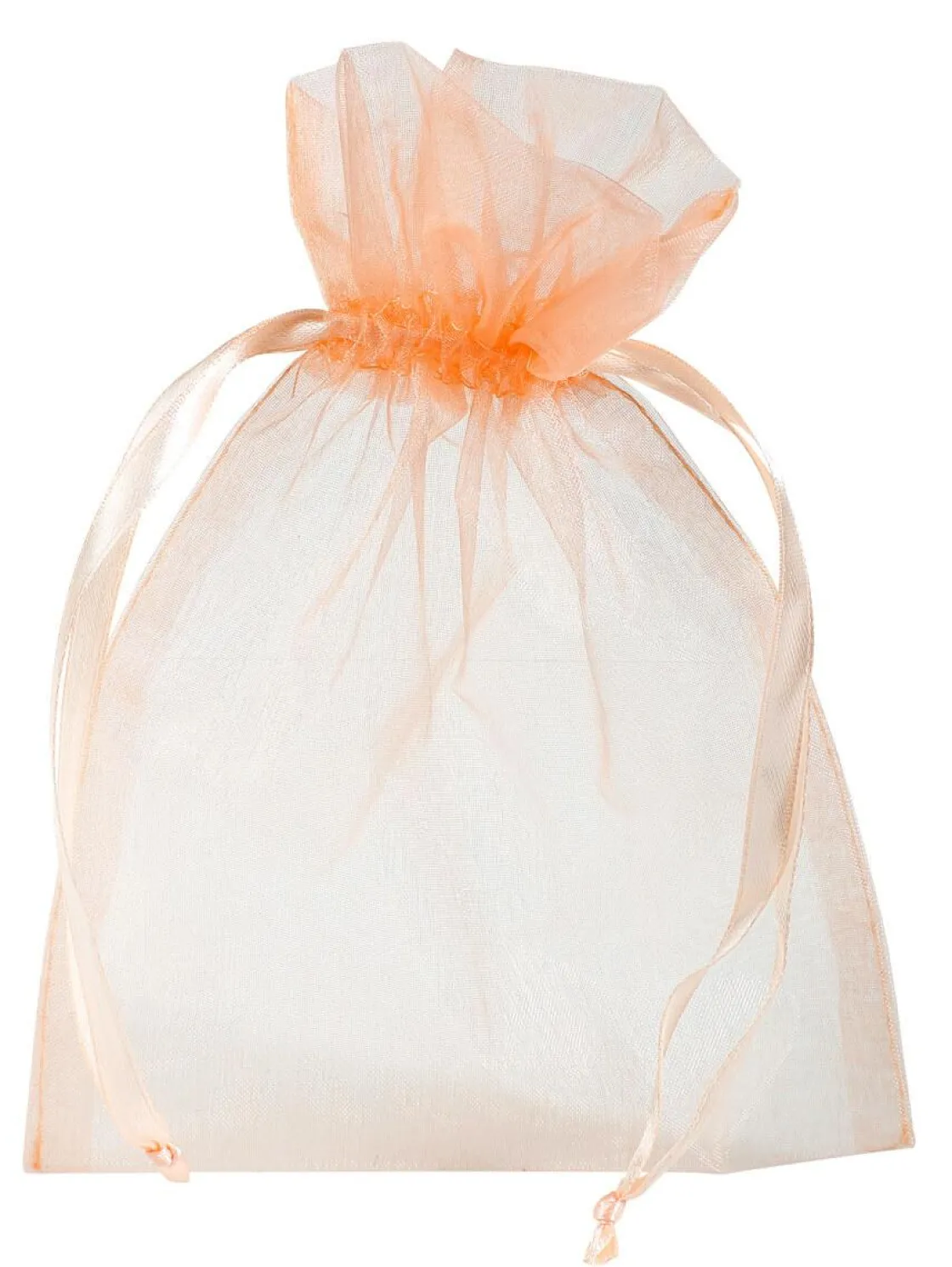 DecoWoerner Bolsitas Con Cordón>Bolsitas De Organza 18 Cm, 50 Piezas, Albaricoque