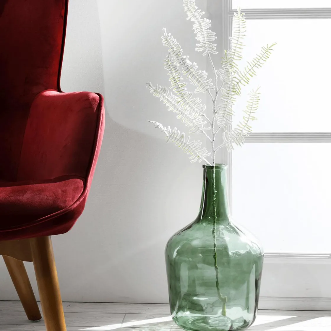 DecoWoerner Decoración De Otoño|Macetas Y Artículos De Decoración>Botella De Vidrio Jarrón De Vidrio 45 Cm