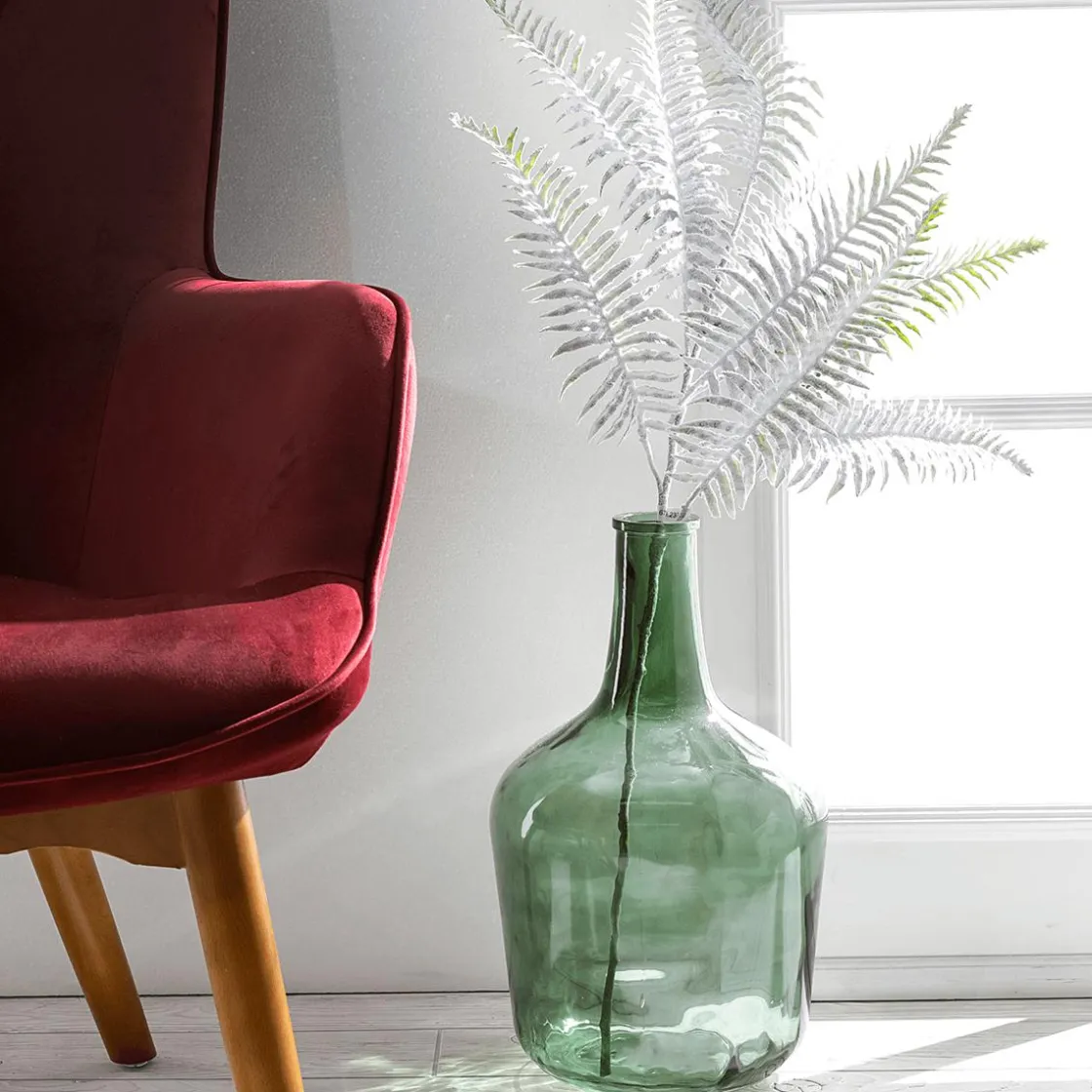 DecoWoerner Decoración De Otoño|Macetas Y Artículos De Decoración>Botella De Vidrio Jarrón De Vidrio 45 Cm