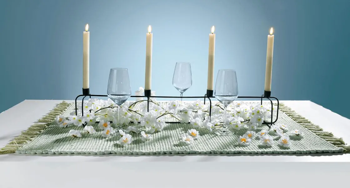 DecoWoerner Ayudas Y Herramientas De Decoración|Figuras De Navidad>Bougeoir Pour 4 Bougies 75 Cm