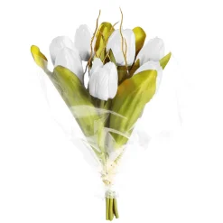 DecoWoerner Decoración De Primavera|Ramos Y Coronas De Flores>Buqué De Tulipanes Artificiales , 30 Cm