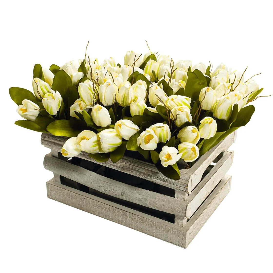 DecoWoerner Decoración De Primavera|Ramos Y Coronas De Flores>Buqué De Tulipanes Artificiales , 30 Cm