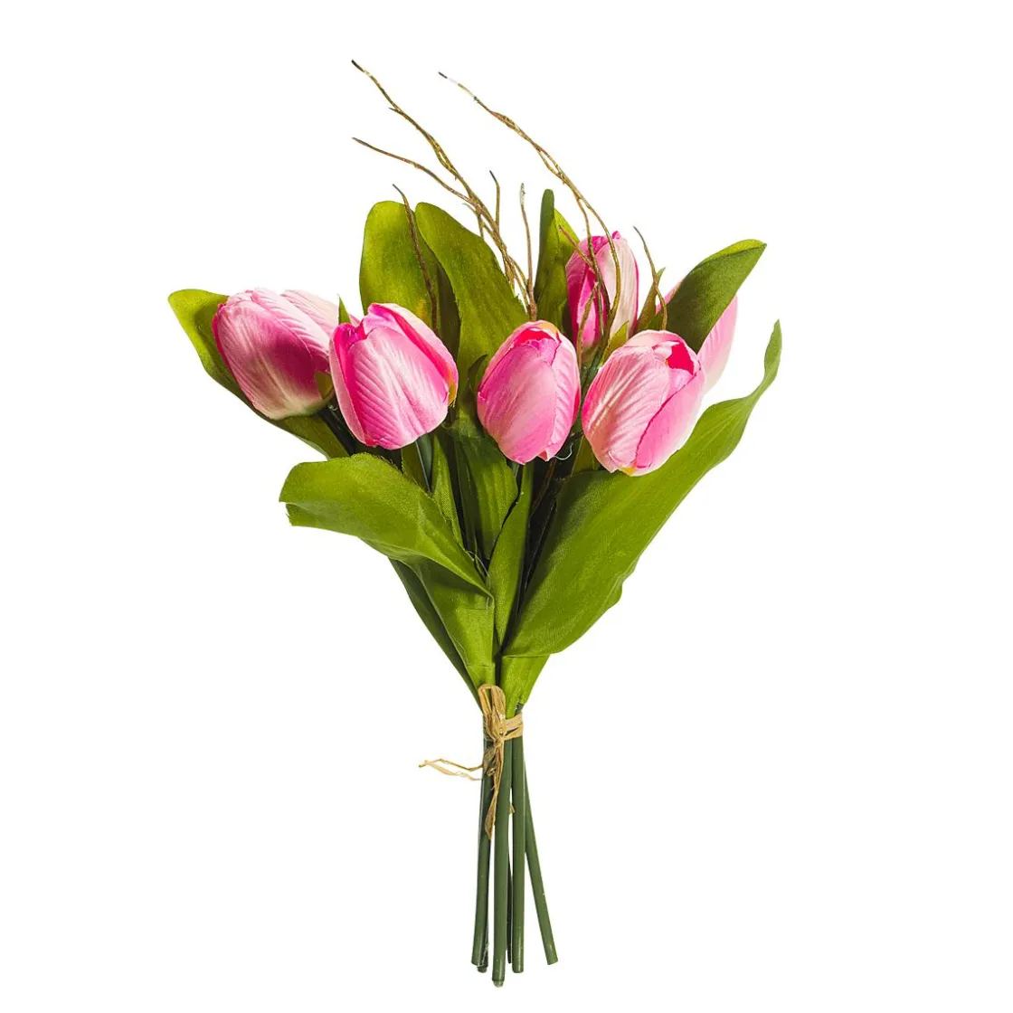 DecoWoerner Decoración De Primavera|Ramos Y Coronas De Flores>Buqué De Tulipanes Artificiales , 30 Cm