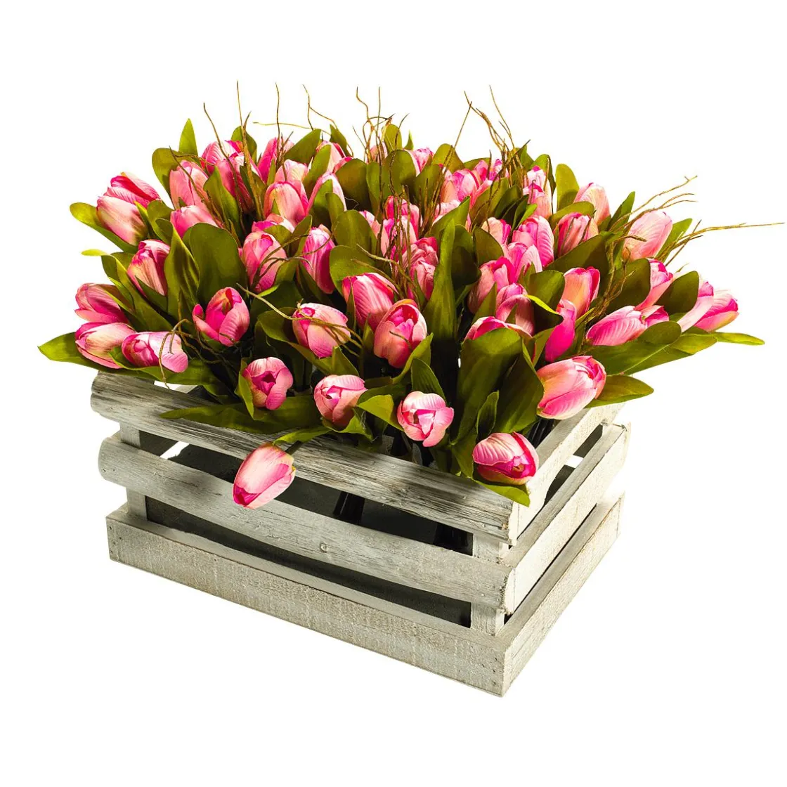 DecoWoerner Decoración De Primavera|Ramos Y Coronas De Flores>Buqué De Tulipanes Artificiales , 30 Cm