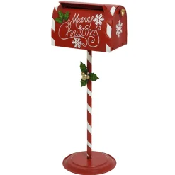 DecoWoerner Decoración Navideña Xxl>Buzón Decorativo Con Pie De 90 Cm