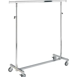 DecoWoerner Percheros>Caballete De Rodillos Plegable, Regulable En Altura, 1 M De Ancho