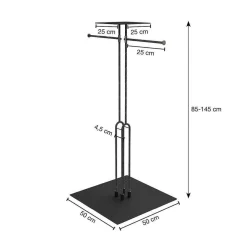 DecoWoerner Percheros>Caballete De Suspensión De 2 Brazos LOFT 145 Cm