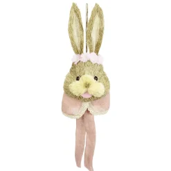 DecoWoerner Decoración De Animales|Decoración De Pascua>Cabeza De Conejo Con Collar 80 Cm