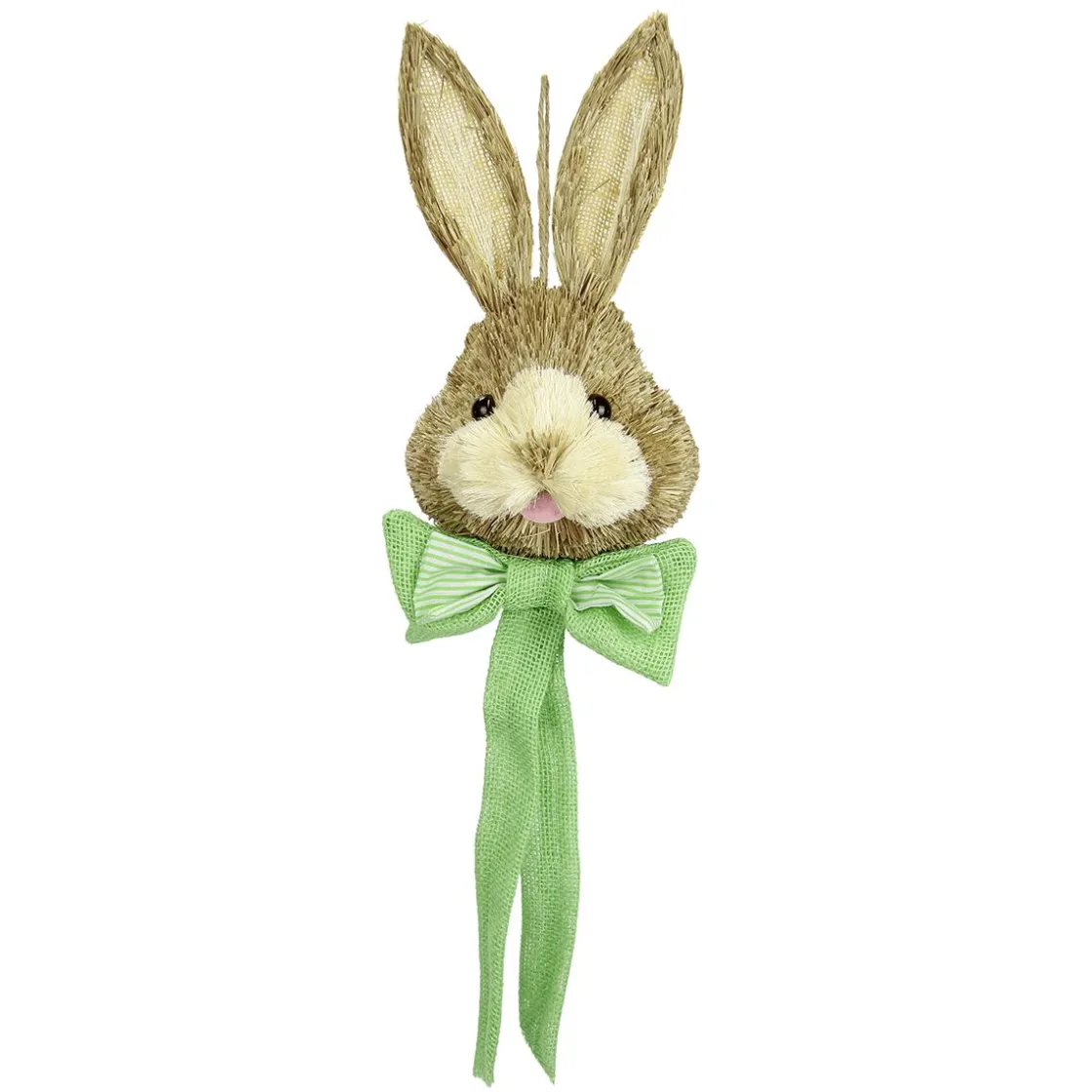 DecoWoerner Decoración De Animales|Decoración De Pascua>Cabeza De Conejo De Pascua Con Lazo 62 Cm
