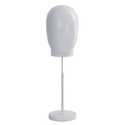 DecoWoerner Maniquíes>Cabeza De Maniquí De Hombre Blanca Con Soporte 29 X 29 X 40 Cm