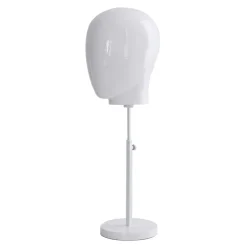 DecoWoerner Maniquíes>Cabeza De Maniquí De Señora Blanca Con Soporte 26 X 26 X 40 Cm