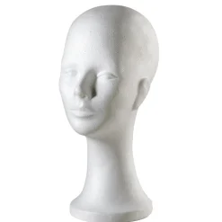 DecoWoerner Expositores Para Tiendas|Maniquíes>Cabeza Decorativa De Poliestireno, Altura 35 Cm