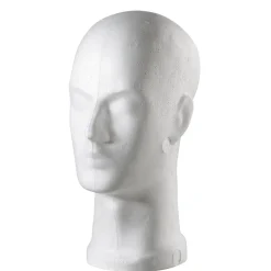 DecoWoerner Expositores Para Tiendas|Maniquíes>Cabeza Decorativa De Poliestireno, Altura 32 Cm