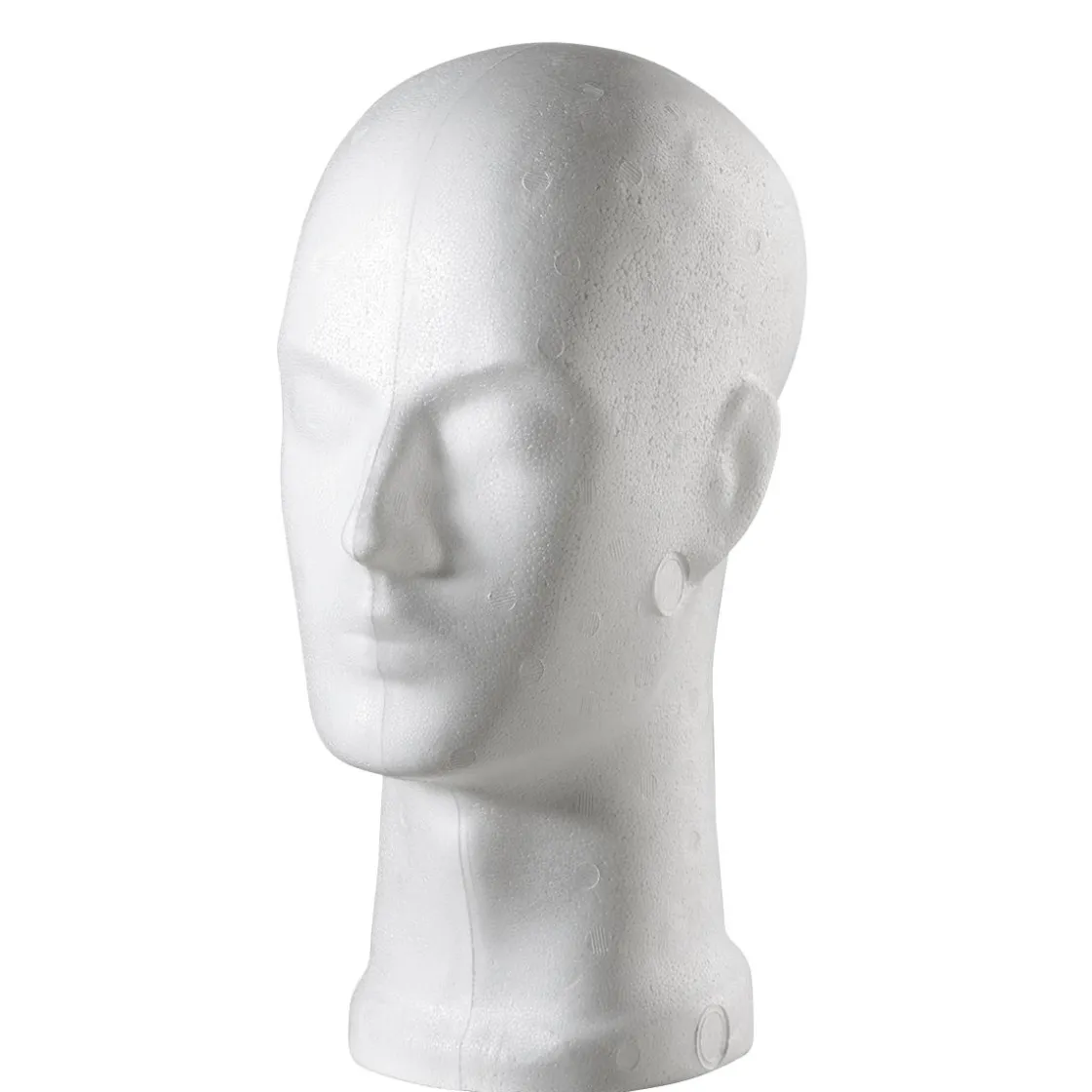 DecoWoerner Expositores Para Tiendas|Maniquíes>Cabeza Decorativa De Poliestireno, Altura 32 Cm