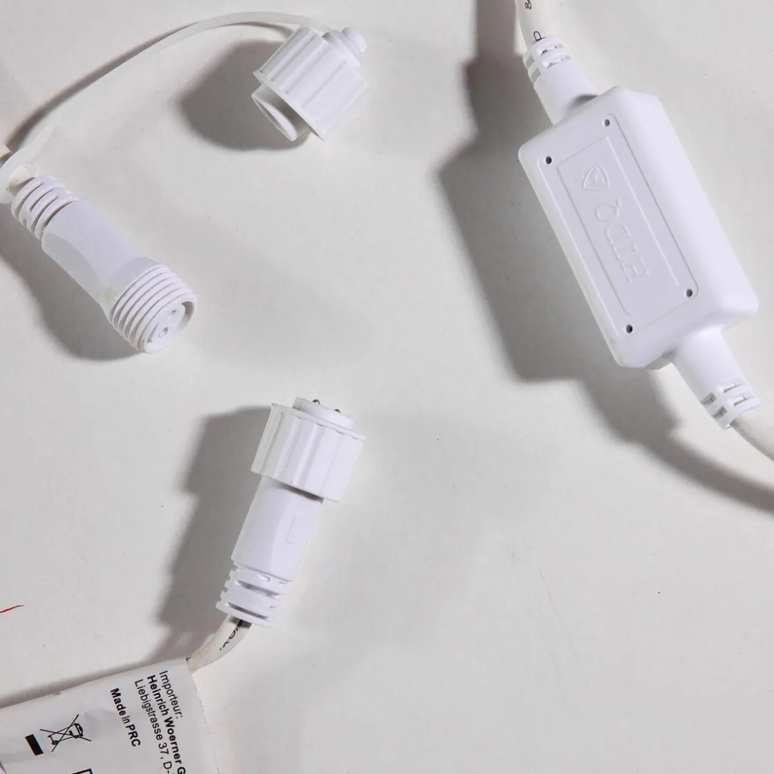 DecoWoerner Luces De Navidad>Cable De Conexión IP44 Para Productos LED Sistema IP67, Blanco