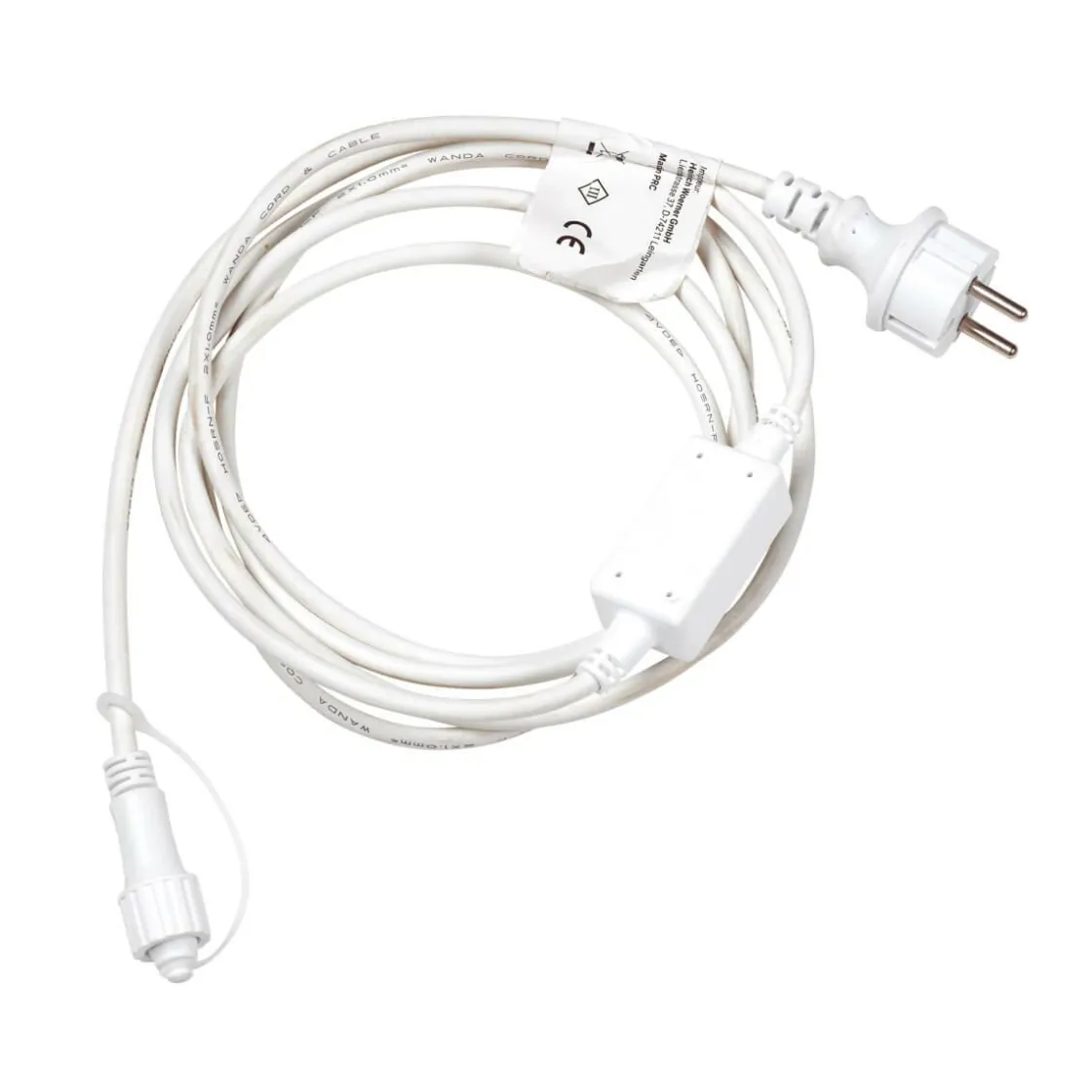 DecoWoerner Luces De Navidad>Cable De Conexión IP44 Para Productos LED Sistema IP67, Blanco