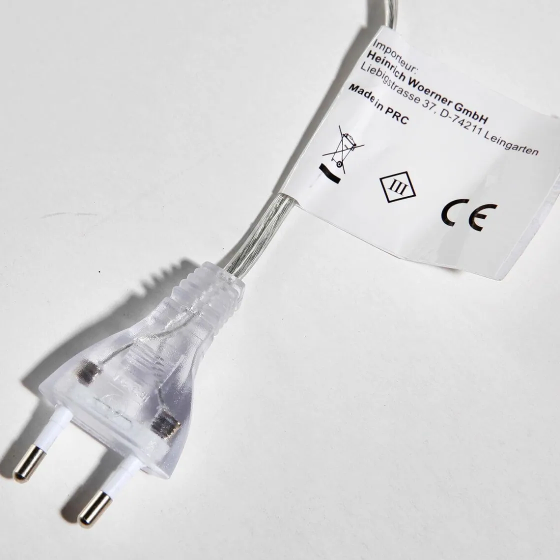 DecoWoerner Luces De Navidad>Cable De Conexión Para Productos LED Sistema IP 20, Claro