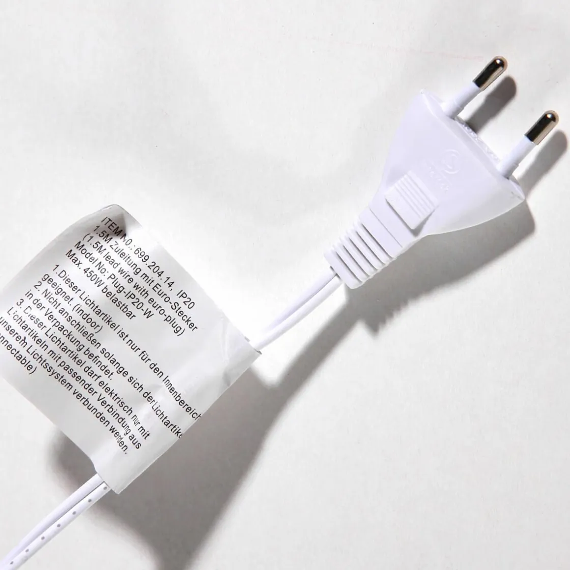DecoWoerner Luces De Navidad>Cable De Conexión Para Productos LED Sistema IP 20, Blanco