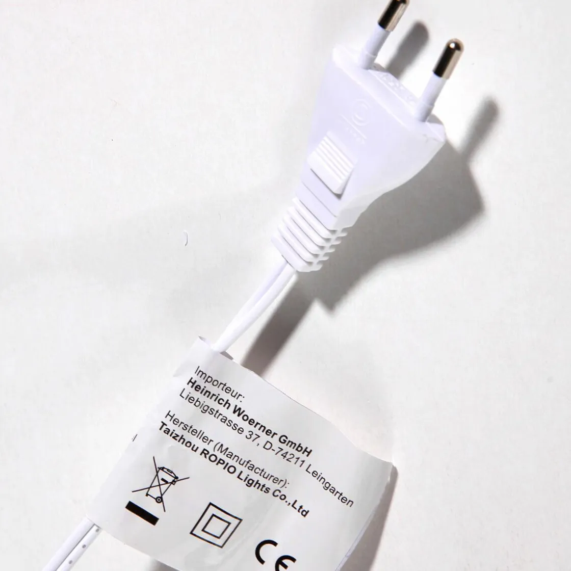 DecoWoerner Luces De Navidad>Cable De Conexión Para Productos LED Sistema IP 20, Blanco