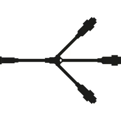 DecoWoerner Luces De Navidad>Cable De Distribución 3-veces Para LED Profi System,
