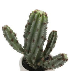 DecoWoerner Plantas De Interior>Cactus Artificial Decorativo De 24 Cm En Moldeado Por Inyección