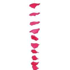 DecoWoerner Decoración Temática|Guirnaldas Y Vides>Cadena De Hojas De s Decorativas, 170 Cm, Fucsia, 3 Piezas