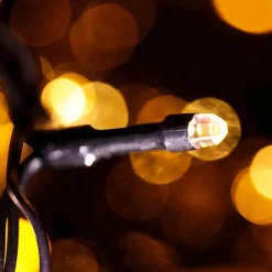 DecoWoerner Luces De Navidad>Cadena De Luces A Pilas Intermitentes Con Temporizador, Para Exterior, 15 M